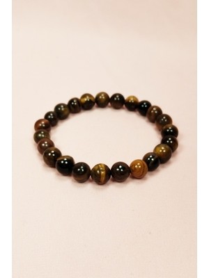 Mbb E-Ticaret Kaplan Gözü Doğal Taş Bileklik Kutulu