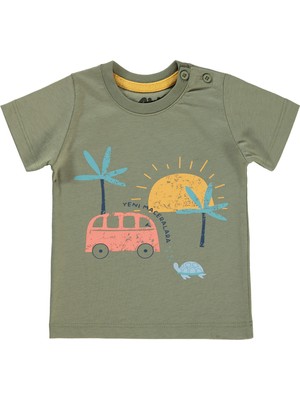 Civil Baby Erkek Bebek Tişört 6-18 Ay Haki