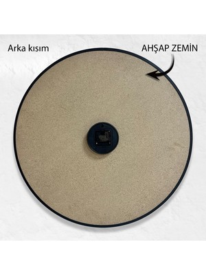 Emya Home Kanvas (Ahşap) Duvar Saati - 50 cm