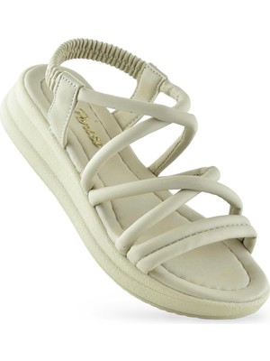 Ispartalılar 654 Ortopedik Taban Günlük Kadın Sandalet Hafif Sandalet Sahil Havuz