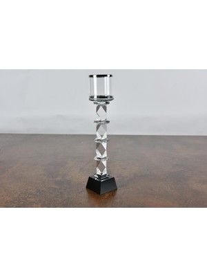 Setabianca Seta Shine Cubes Camlı Şamdan-L 28*7 cm