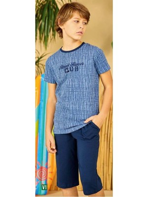 Elsima Mavi Erkek Çocuk Pijama Takımı - Elsima - Mavi - 10 Yaş - B3063-MAVİ-10 Yaş