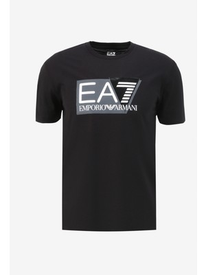 Ea7 Bisiklet Yaka Siyah Erkek T-Shirt 3DPT81PJM9Z