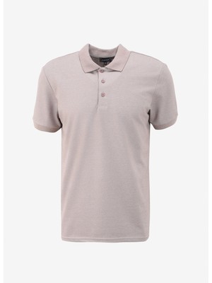 Fabrika Düz Bej Erkek Polo T-Shirt F4SM-TST 0942