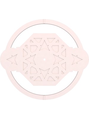 Motifpiyer Lamba Tavan Göbeği 44-Sekizgen-Yuvarlak-Dış Çıtalı