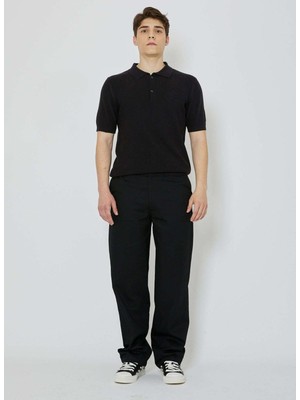 John Richmond Siyah Erkek Polo T-Shirt UMP24214PO
