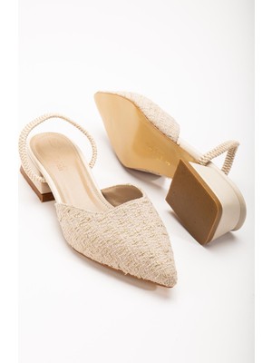 Suins Shoes Kadın Babet Ayakkabı 4 cm Kısa Topuklu