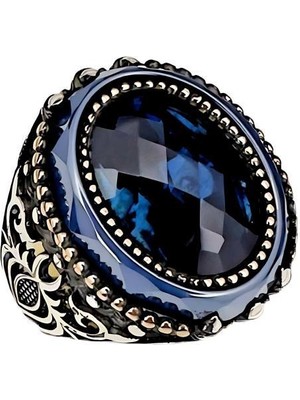 Gevherans Zirkon Taşlı Gümüş Erkek Yüzüğü 230047468G20Y