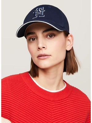 Calvin Klein Mavi Erkek Şapka Slanted Monogram Embr Bb Cap