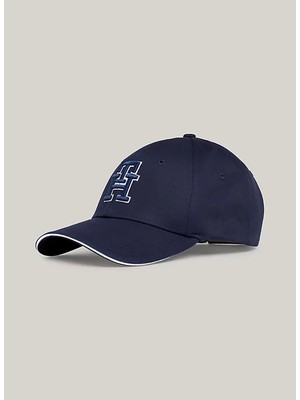 Calvin Klein Mavi Erkek Şapka Slanted Monogram Embr Bb Cap