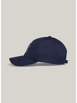 Calvin Klein Mavi Erkek Şapka Slanted Monogram Embr Bb Cap