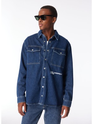 Karl Lagerfeld Erkek Denim Gömlek 240D1603_KLJ Regular Utlty Shırt Ja