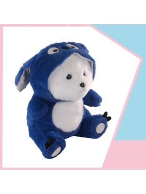 Dada Toys Ayi Uzun Kulakli Kapşonlu Uyku Arkadaşi 40 cm Mavi 416008