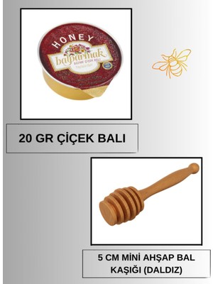 Angon Shop 30 Adet Söz Nişan Düğün Sünnet Doğum Günü Ballı ve Bal Kaşıklı Angoshopa Özel Kart Hediyelik