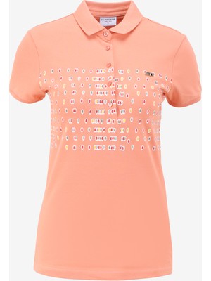 U.S. Polo Assn. Somon Kadın Slim Fit Polo T-Shirt GAMBA
