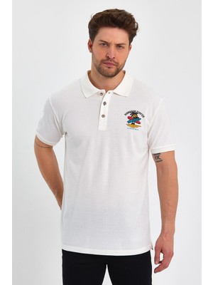 Alexander Gardi Alexandergardı Baskılı Polo Yaka T-Shirt (E21-IGNPL01)