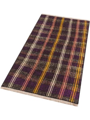 Grand Hedef Halı Kahve Tonleri Anadolu El Dokuma Vintage Kilim