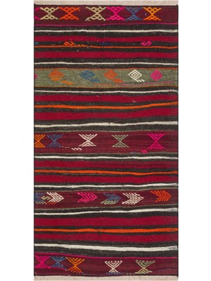 Grand Hedef Halı Anadolu El Dokuma Murdum Rengi Vintage Kilim