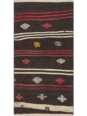 Grand Hedef Halı Gerçek El Dokuma Karışık Renk Vintage Kilim