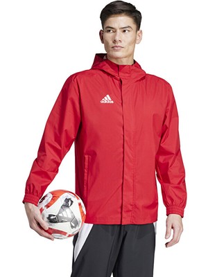 Adidas ENT22 Aw Jkt Erkek Futbol Antrenman Yağmurluk IK4009 Kırmızı