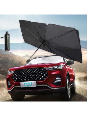 Bod Ön Cam Şemsiye Güneşlik Katlanabilir Esnek Gölgelik 140X80