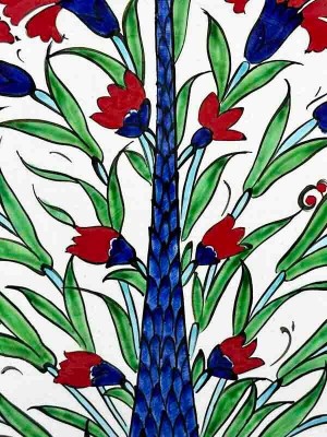 Çini Evi Teşekkür 30CM Iznik Çini Tabak