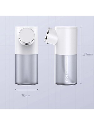 Jinlin Shop B E Tipi Beyaz 1 Adet Tarzı Otomatik Sabun Dispenseri USB Şarj Edilebilir Köpüklü Dokunmatik Elsiz Taşınabilir Köpük Sıvı Sabun Dispenseri Banyo Mutfak Için. (Yurt Dışından)