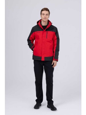 2AS Elbruz Man 3 In 1 Jacket Red / Anthracıte