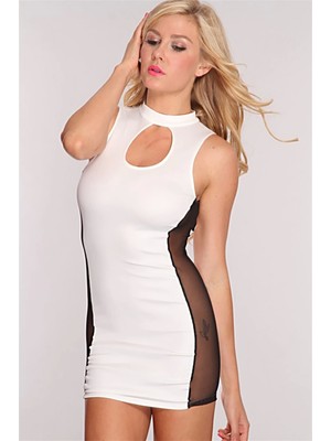 Narnuga Tp101218 Kontras Transparan Elbise