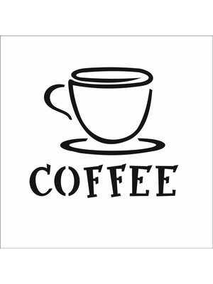 Stencil Sarayi Boyama Şablon Mutfak Obje ve Yazıları - 8900