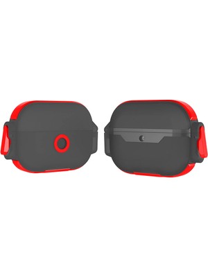 Bulut E-Ticaret Air Pods Pro Zore Airbag 34 Darbelere Karşı Dayanıklı Kılıf-Kırmızı