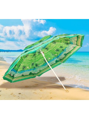 Boldy Plaj Şemsiyesi - Deniz Şemsiyesi - Sahil Şemsiyesi - Bahçe Şemsiyesi - Balkon & Havuz Şemsiyesi 150 Cm.