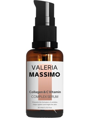 Valeria Massimo Yaşlanma Karşıtı Kompleks Serum (Collogen & C Vitamin) 30 ml
