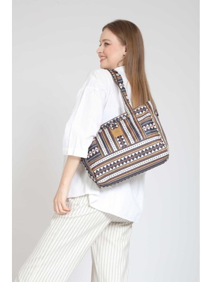 Street Bag Kadın Etnik Otantik Bohem Omuz Çantası El Çantası Çıkarılabilir Uzatma Askılı