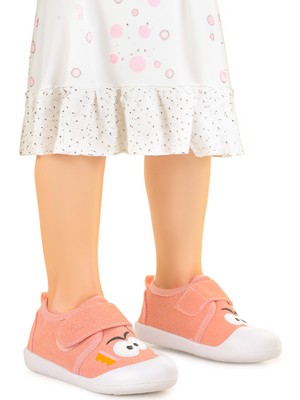 Kiko Kids Cookie Cırtlı Kız Bebek Ilk Adım Panduf Ayakkabı