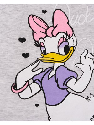 Bebelop Daisy Duck Baskılı Bisiklet Yaka T-Shirt