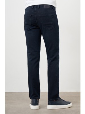 Morven  Erkek Lacivert Denim 5 Cep Dynamic Fit Jean Kot Pantolon