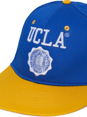 Ucla Hadley Mavi Snap Back Nakışlı  Unisex Şapka