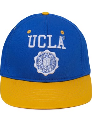 Ucla Hadley Mavi Snap Back Nakışlı  Unisex Şapka