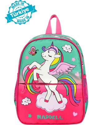 Waddell Lisanslı Unicorn Desenli Anaokul Kreş Sırt Çantası