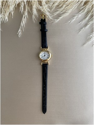 Quartz Retro Minimal Vintage Deri Kordon Kadın Kol Saati Kelebek Model