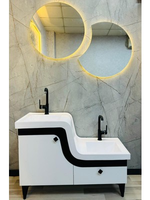 Türkmen Yapı Dekorasyon Abdest Lavabolu Banyo Dolabı