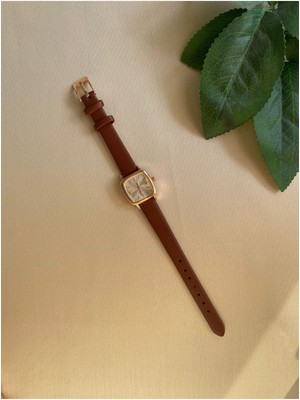 Quartz Bs Stıll Retro Minimal Vintage Deri Kordon Kadın Kol Saati