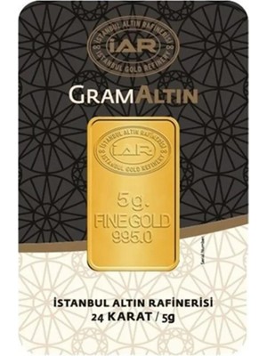 5 Gram 24 Ayar Külçe Gram Altın Ziynet Gold