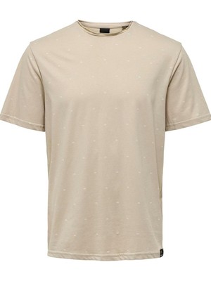 Jack & Jones Only & Sons Onsmyron Lıfe Reg Ss Dıtsy Tee Cs 22029480 Gümüş