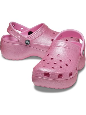 Crocs Classic Platform Glitter Clogw Kadın Sandalet 207241_6WY