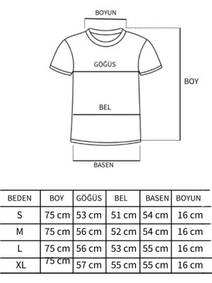 Lonca Beş Papatya Baskı Oversize Kadın Tshirt