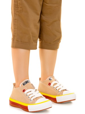 Kiko Kids Tinna Bağcıklı Erkek Bebek Keten Spor Ayakkabı
