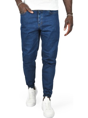 Deepsea Paçası Lastikli Skinny Fit Likralı Jogger Jean Kot Pantolon 2406257