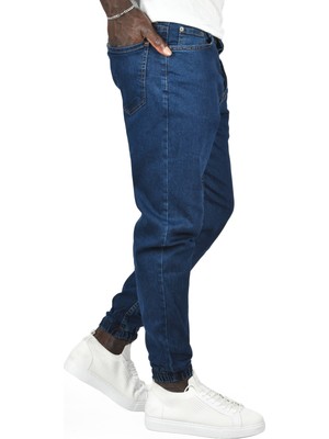 Deepsea Paçası Lastikli Skinny Fit Likralı Jogger Jean Kot Pantolon 2406257